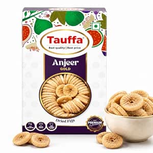 Tauffa Anjeer Gold 250g | Premium Afghani Dried Figs | Anjir Dry Figs | Naturally Sweet & Fiber-Rich | Ideal for Snacking, Milk-Soaking & Festive Gifting