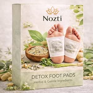 Vedacure Herbal Detox Foot Pads, 20 Botanicals, Set of 1 | 100% authentic herbal detox foot pads, free from harsh chemicals, overnight relaxation, 20 pads.