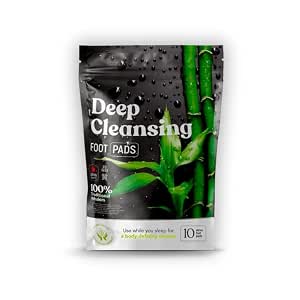 Kiyome Deep Cleansing Foot Detox Pads, 10 Pads | Overnight herbal body-cleansing detox foot pads with 100% clean ingredients, traditional toxin cleanse.